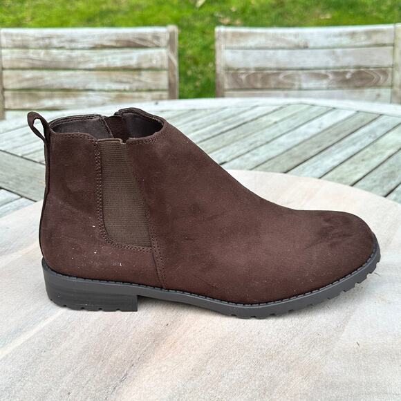 Sonoma Goods For Life® Cilantro Womens Ankle Boots Size 8.5 Cognac Brown New - Picture 8 of 15